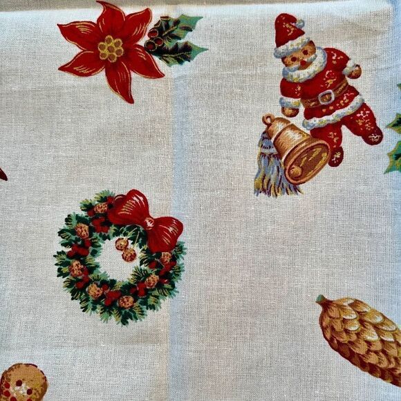 NEW Vintage Christmas Holiday‎ Cloth Napkins Set of 6 - Picture 2 of 3